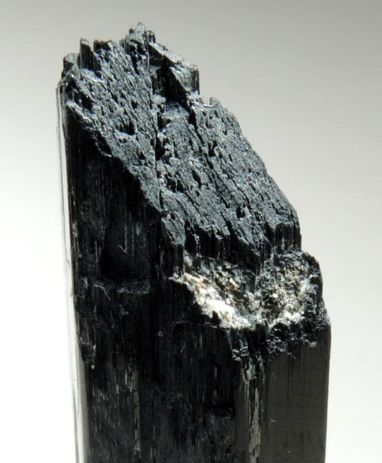 Arfvedsonite (rare terminated Arfvedsonite crystal) from Hurricane Mountain, east of Intervale, Carroll County, New Hampshire