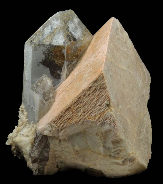 Microcline with Smoky Quartz from Moat Mountain, west of North Conway, Carroll County, New Hampshire