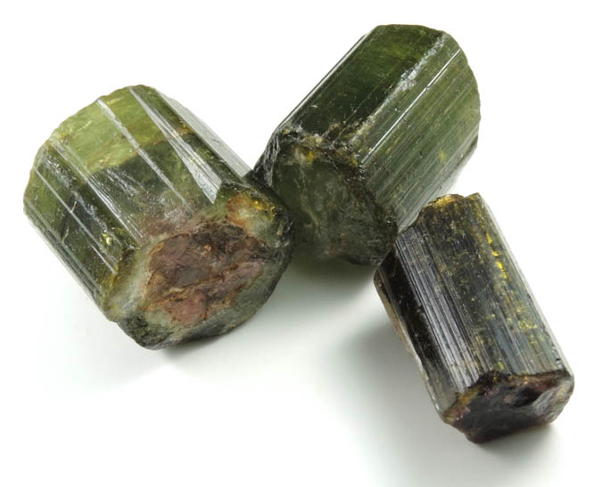 Elbaite Tourmaline (3 crystal segments) from Minas Gerais, Brazil