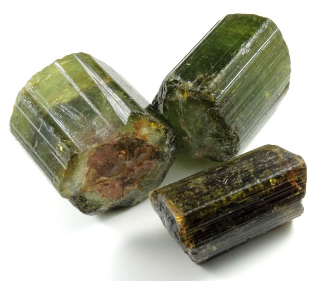 Elbaite Tourmaline (3 crystal segments) from Minas Gerais, Brazil