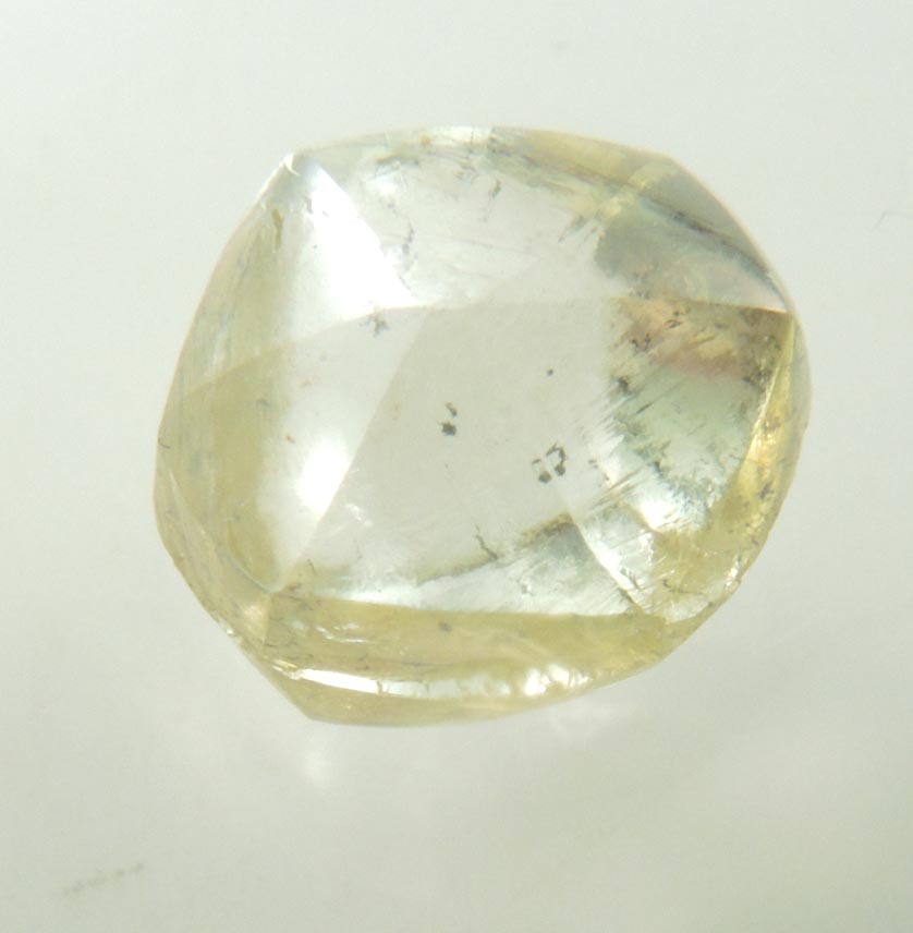 Diamond (3.88 carat gem-grade yellow complex diamond) from Almazy Anabara Mine, Sakha Republic, Siberia, Russia