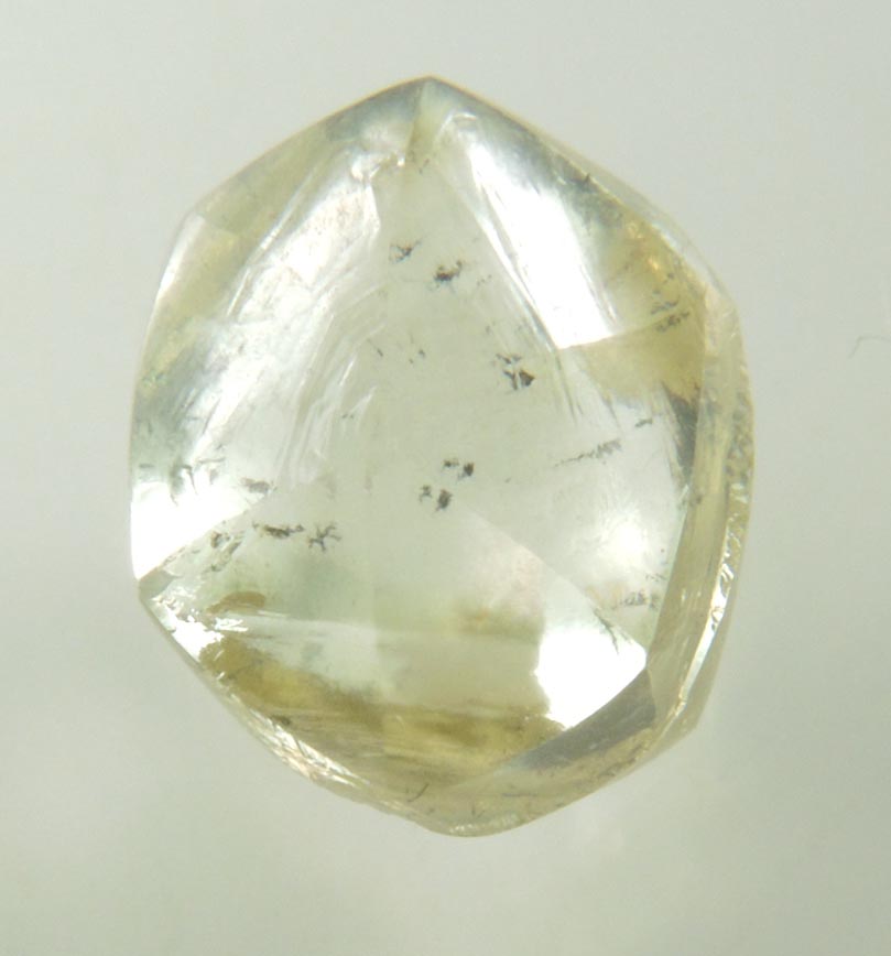 Diamond (3.88 carat gem-grade yellow complex diamond) from Almazy Anabara Mine, Sakha Republic, Siberia, Russia