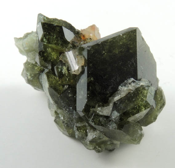 Svanbergite and Topaz on Uvite Tourmaline from Brumado District, Serra das guas, Bahia, Brazil