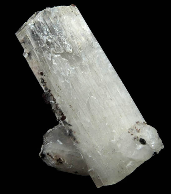 Natrolite with Rhodochrosite from Poudrette Quarry, Mont Saint-Hilaire, Qubec, Canada