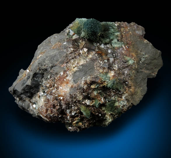 Gormanite on Siderite from Rapid Creek, 70 km northwest of Aklavik, Yukon, Canada (Type Locality for Gormanite)