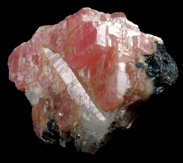 Rhodochrosite with Quartz from Sweet Home Mine, Buckskin Gulch, Alma District, Park County, Colorado