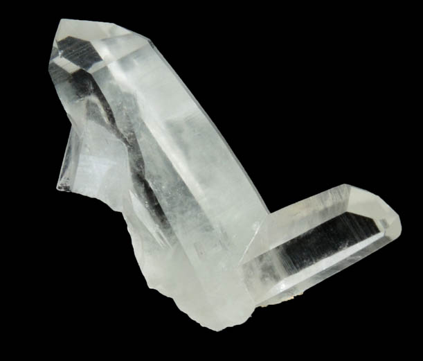 Quartz (Japan Law Twin) from Black Pine Mine, Granite County, Montana