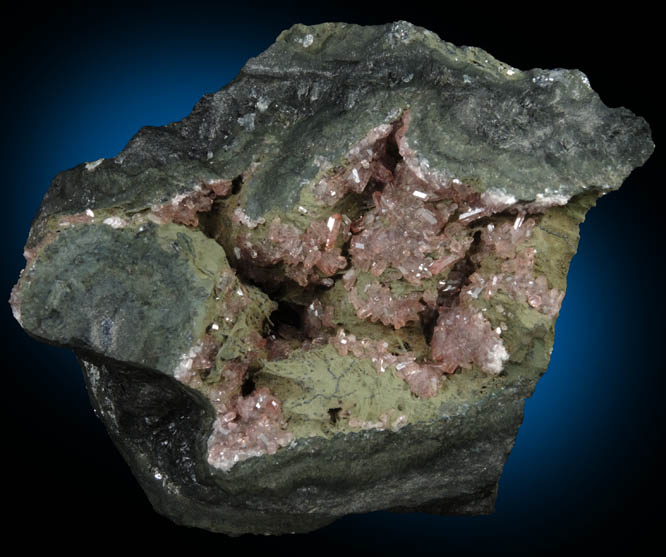 Rhodochrosite with Sphalerite from Cavnic Mine (Kapnikbanya), Maramures, Romania
