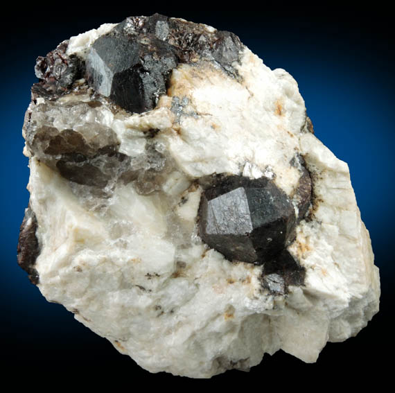 Almandine Garnet in Albite-Quartz-Muscovite from Hedgehog Hill, Peru, Oxford County, Maine