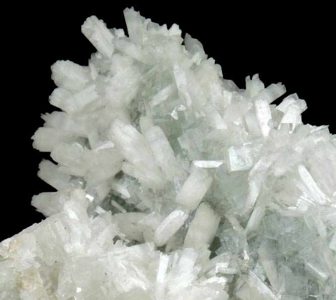 Mesolite, Apophyllite, Calcite, Prehnite from Palabora open Pit, Bench 24, Phalaborwa, Limpopo Province, South Africa
