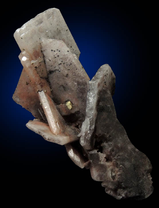 Barite with Pyrite and Hematite from St. Joe Mine, Balmat, St. Lawrence County, New York