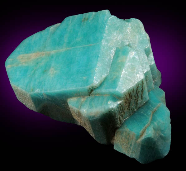 Microcline var. Amazonite from Crystal Park area, Pike's Peak batholith, El Paso County, Colorado