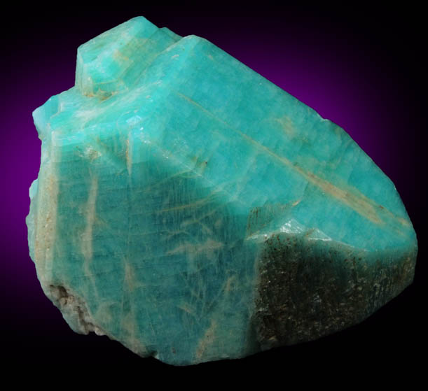 Microcline var. Amazonite from Crystal Park area, Pike's Peak batholith, El Paso County, Colorado