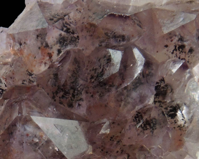 Quartz var. Amethyst Quartz with Hematite inclusions from Pearl Station, Thunder Bay District, Ontario, Canada