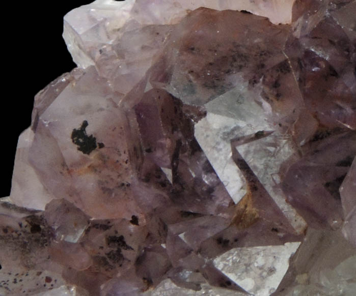 Quartz var. Amethyst Quartz with Hematite inclusions from Pearl Station, Thunder Bay District, Ontario, Canada