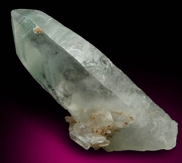 Quartz with Schorl Tourmaline and green Chlorite phantom-growth zoning from Lyon County, Nevada