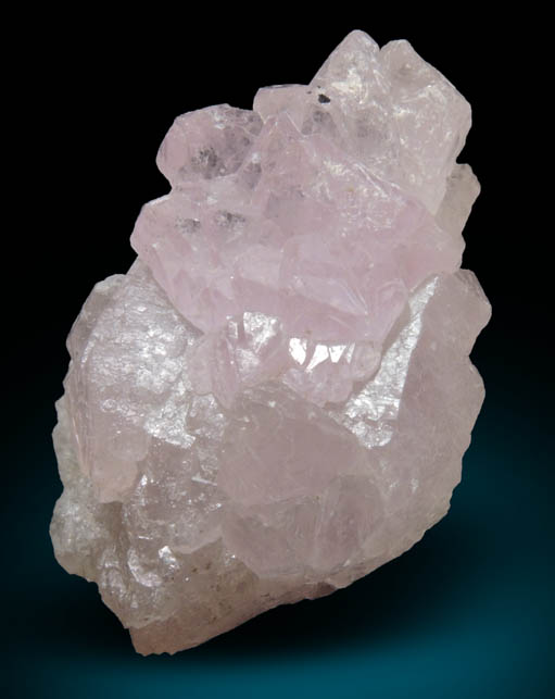 Quartz var. Rose Quartz from Lavra da Ilha, Taquaral, Jequitinhonha River, Minas Gerais, Brazil