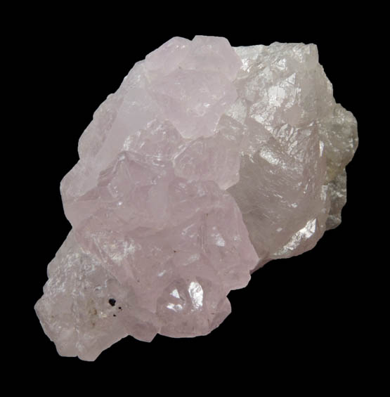 Quartz var. Rose Quartz from Lavra da Ilha, Taquaral, Jequitinhonha River, Minas Gerais, Brazil