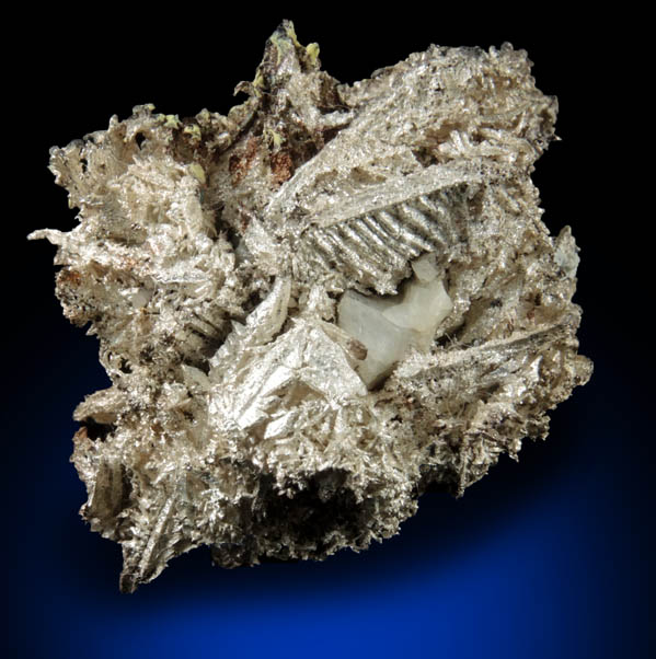 Silver (crystallized) with Calcite from Andres del Rio District, Batopilas, Chihuahua, Mexico