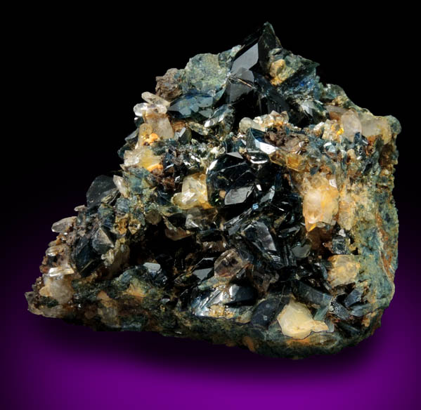 Kulanite with Siderite and Quartz from Rapid Creek, 70 km northwest of Aklavik, Yukon, Canada (Type Locality for Kulanite)