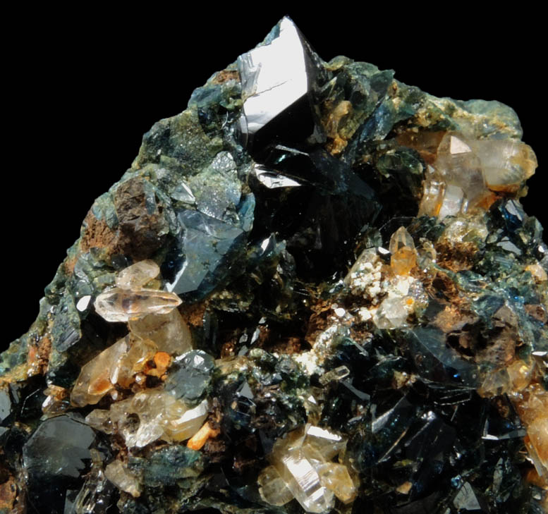 Kulanite with Siderite and Quartz from Rapid Creek, 70 km northwest of Aklavik, Yukon, Canada (Type Locality for Kulanite)