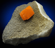 Wulfenite and Vanadinite on Calcite from Erupcion/Ahumada Mine, Sierra de Los Lamentos, Chihuahua, Mexico