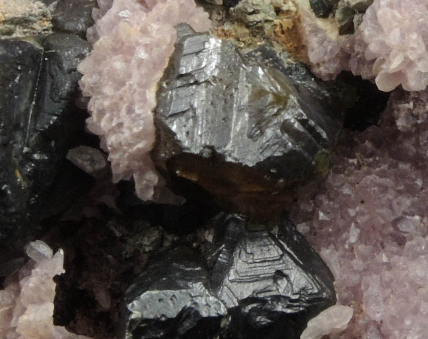 Sphalerite, Galena, Chalcopyrite, Amethyst Quartz from Commodore Mine, P Vein, Creede District, Mineral County, Colorado