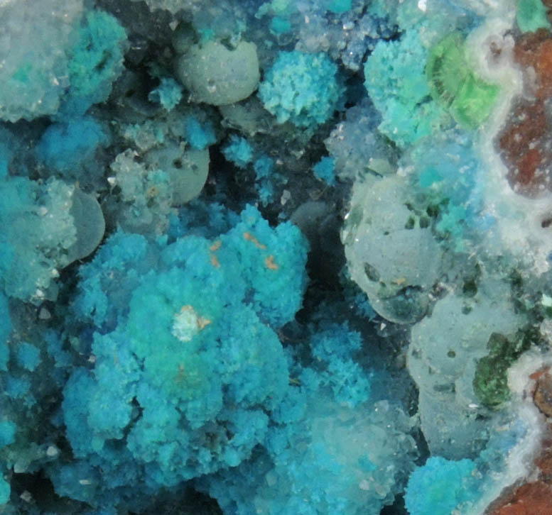 Chrysocolla on Quartz with Chrysocolla inclusions from Acari Mine, Caraveli Province, Arequipa Department, Peru