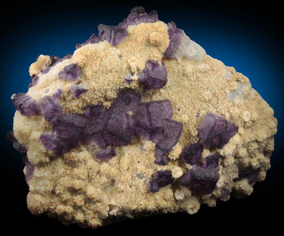 Fluorite on Quartz with Barite from Qinglong Mine, Dachang, Qianxi'nan, Guizhou, China