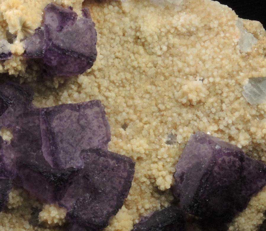 Fluorite on Quartz with Barite from Qinglong Mine, Dachang, Qianxi'nan, Guizhou, China