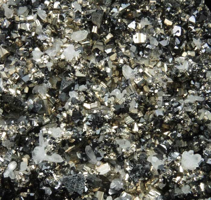 Tetrahedrite, Pyrite, Quartz, Sphalerite from Pachapaqui Mine, Bolognesi Province, Ancash Department, Peru