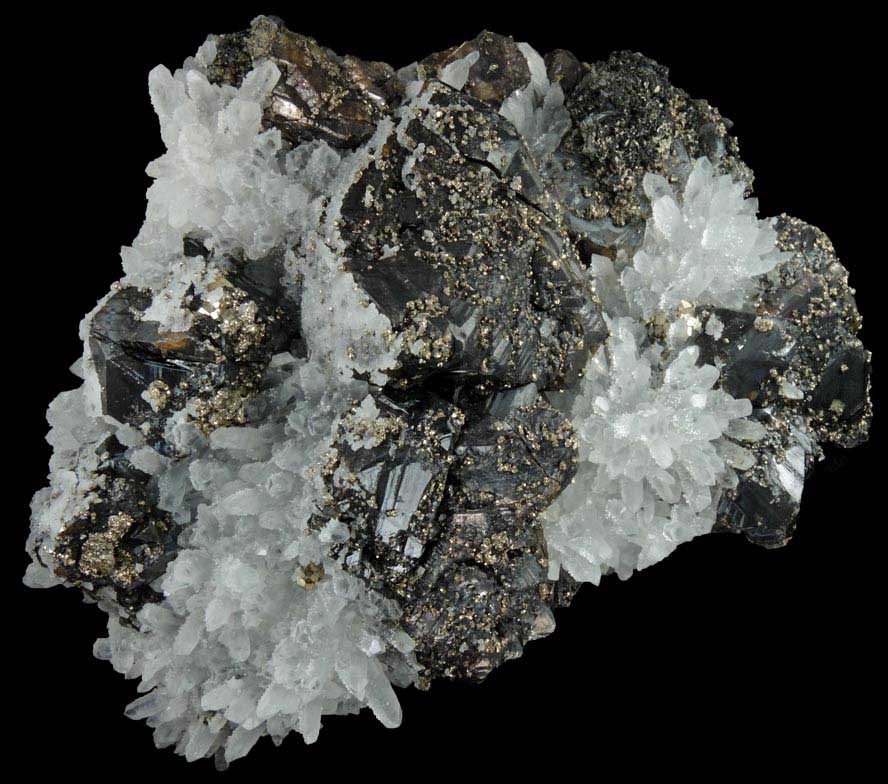 Sphalerite, Quartz, Pyrite from Cavnic Mine (Kapnikbanya), Maramures, Romania