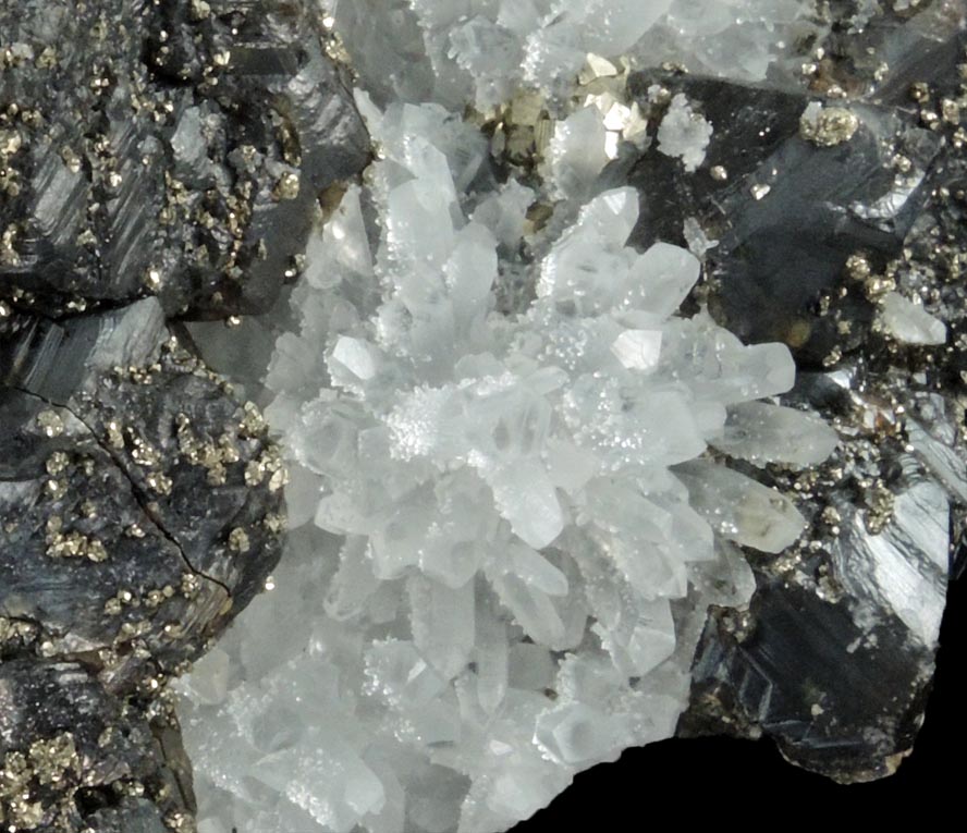 Sphalerite, Quartz, Pyrite from Cavnic Mine (Kapnikbanya), Maramures, Romania