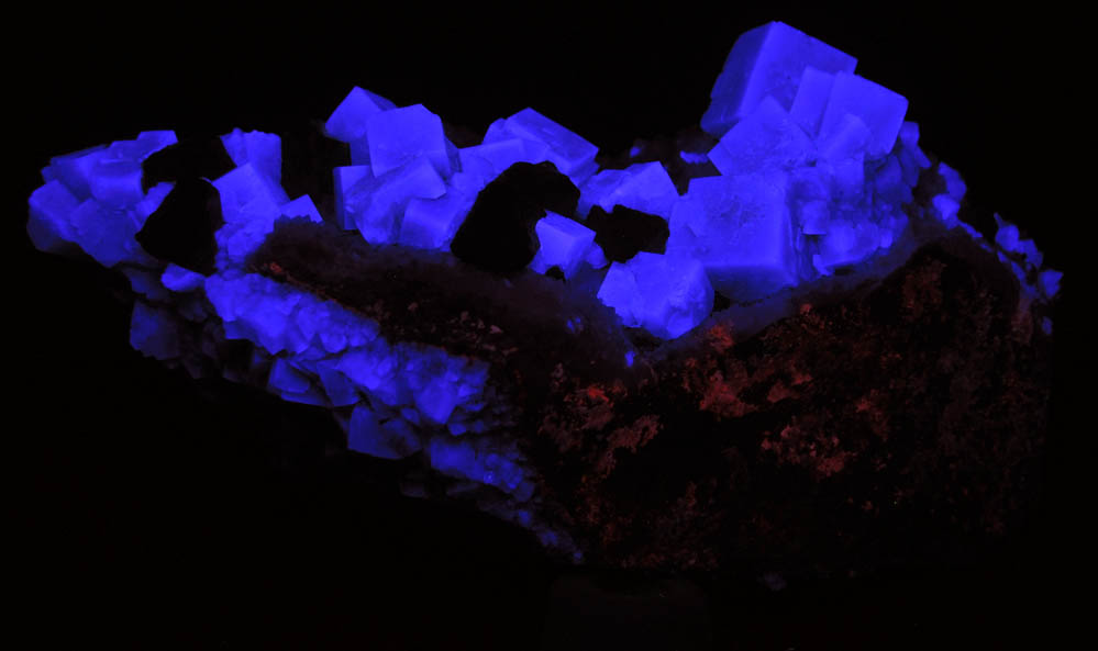 Fluorite with Galena on Quartz from Rogerley Mine, West Crosscut Pocket, Frosterley, County Durham, England