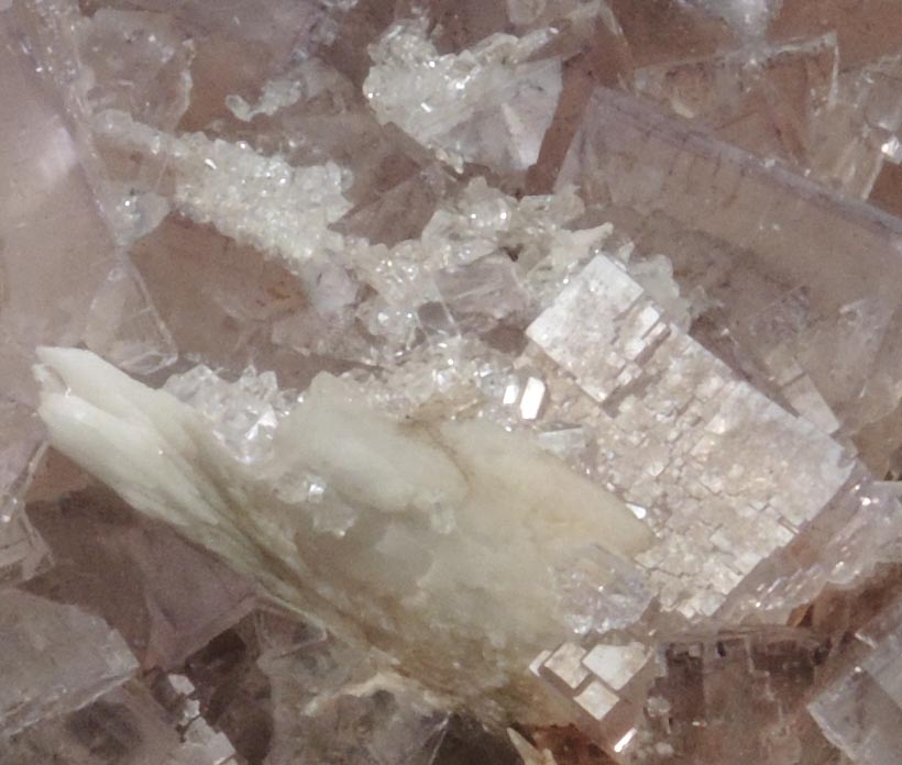 Fluorite with Barite from La Cabaña, Punta Arrobado, north of Berbes, Ribadesella, Asturias, Spain