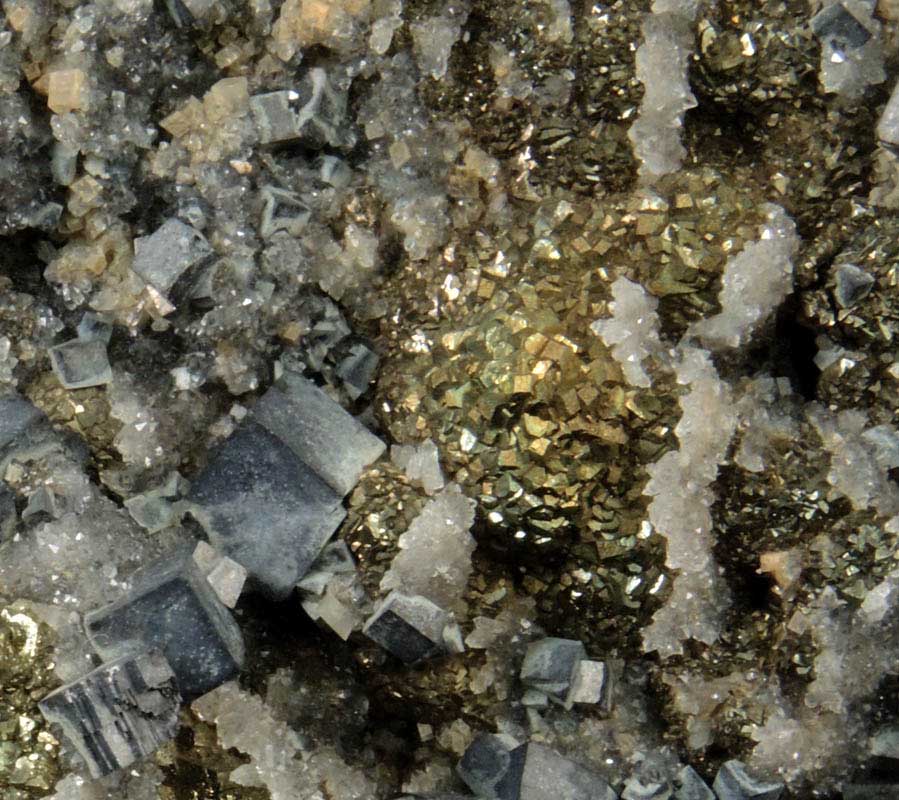 Galena, Pyrite, Quartz from Sweetwater Mine, Viburnum Trend, Reynolds County, Missouri