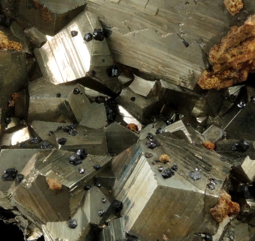 Pyrite, Orpiment, Sphalerite from Quiruvilca District, Santiago de Chuco Province, La Libertad Department, Peru