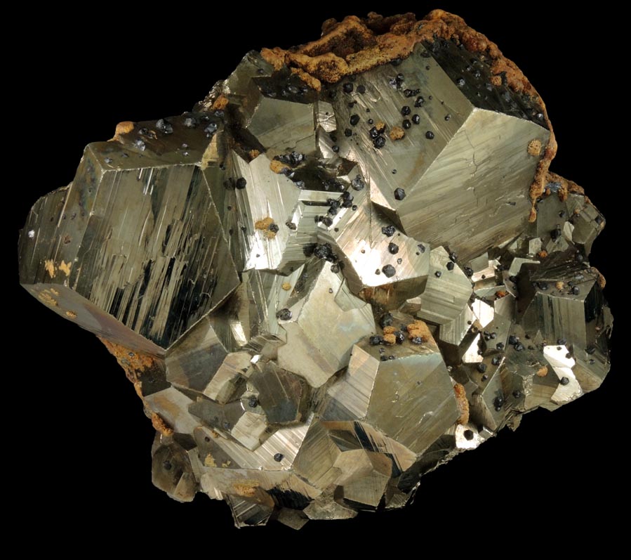 Pyrite, Orpiment, Sphalerite from Quiruvilca District, Santiago de Chuco Province, La Libertad Department, Peru