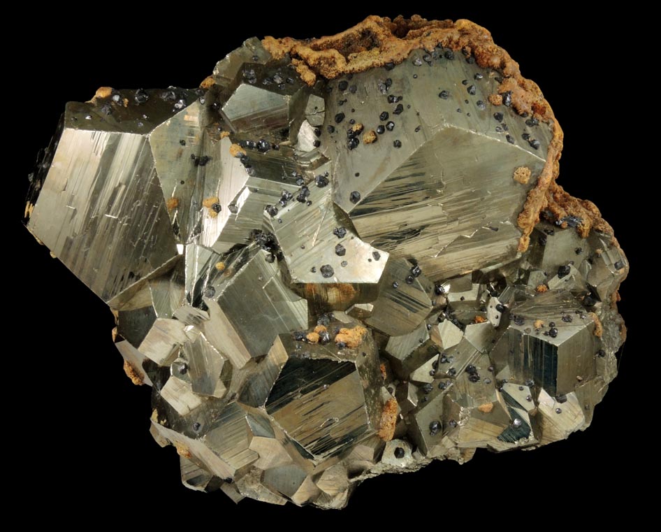 Pyrite, Orpiment, Sphalerite from Quiruvilca District, Santiago de Chuco Province, La Libertad Department, Peru