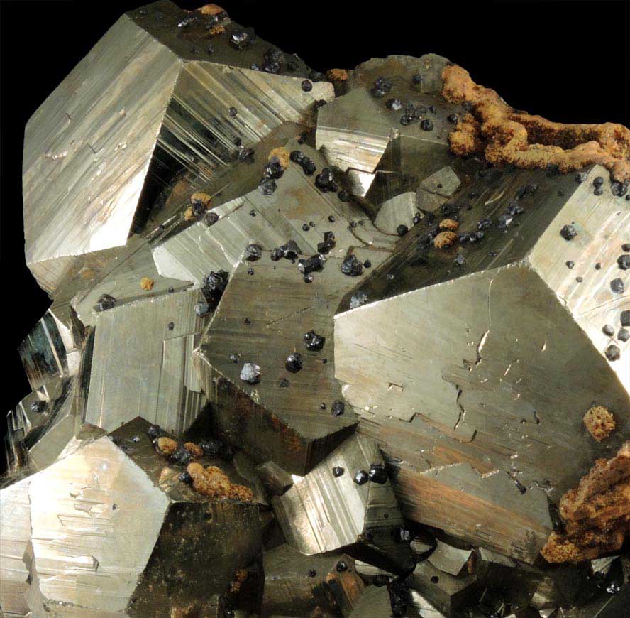 Pyrite, Orpiment, Sphalerite from Quiruvilca District, Santiago de Chuco Province, La Libertad Department, Peru