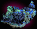Azurite with Malachite from Tongshan Mine, Guichi, Anhui, China