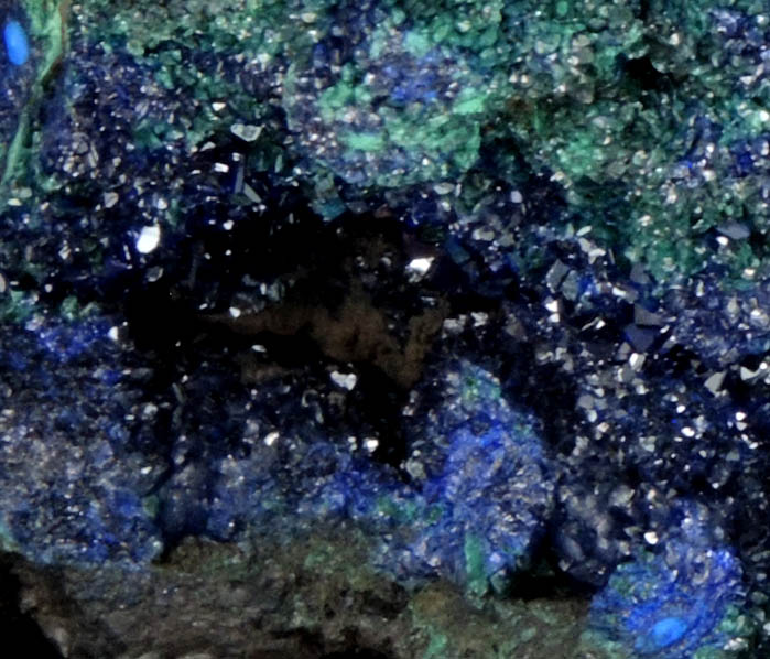 Azurite with Malachite from Tongshan Mine, Guichi, Anhui, China