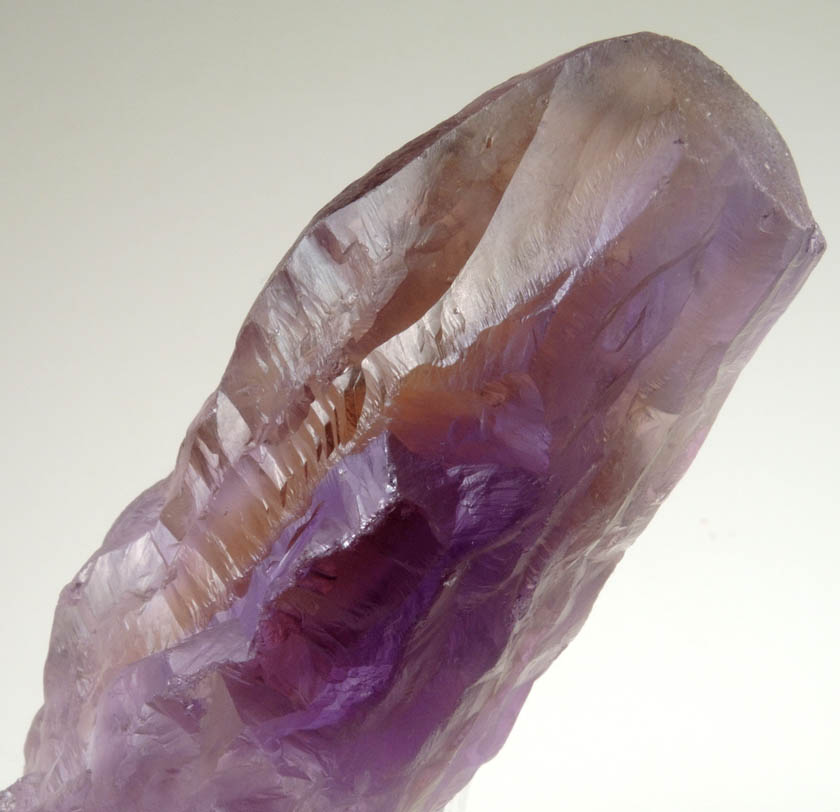 Quartz var. Ametrine Crystal (rare combination of amethyst and citrine) from Anahi Mine, La Gaiba District, Angel Sandoval Province, Santa Cruz Department, Bolivia