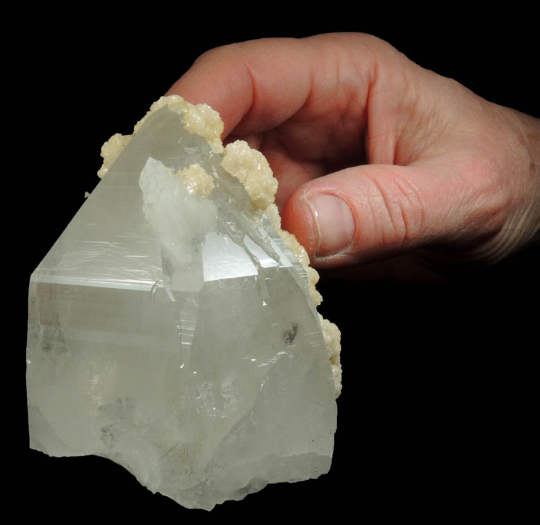 Quartz with Calcite from Yaogangxian Mine, Nanling Mountains, Hunan, China