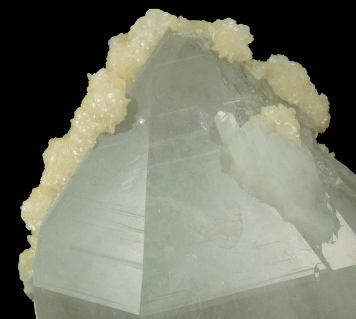 Quartz with Calcite from Yaogangxian Mine, Nanling Mountains, Hunan, China