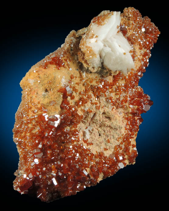 Barite and Vanadinite from Mibladen, Haute Moulouya Basin, Zeida-Aouli-Mibladen belt, Midelt Province, Morocco