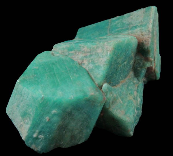 Microcline var. Amazonite from Crystal Peak area, 6.5 km northeast of Lake George, Park-Teller Counties, Colorado