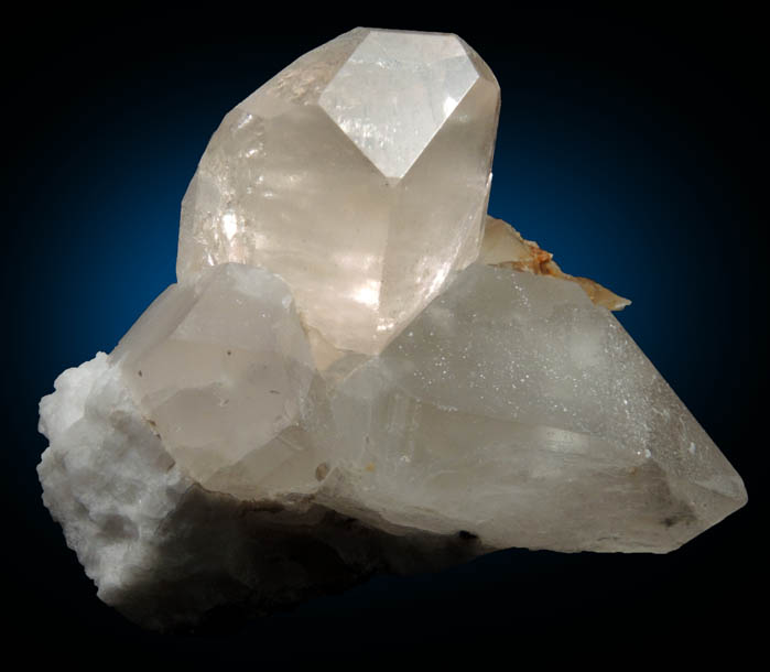 Topaz on Quartz from Gaiyingu, Braldu Valley, Baltistan, Gilgit-Baltistan, Pakistan