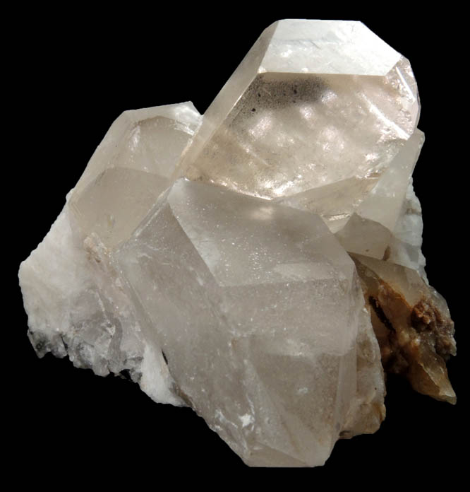 Topaz on Quartz from Gaiyingu, Braldu Valley, Baltistan, Gilgit-Baltistan, Pakistan