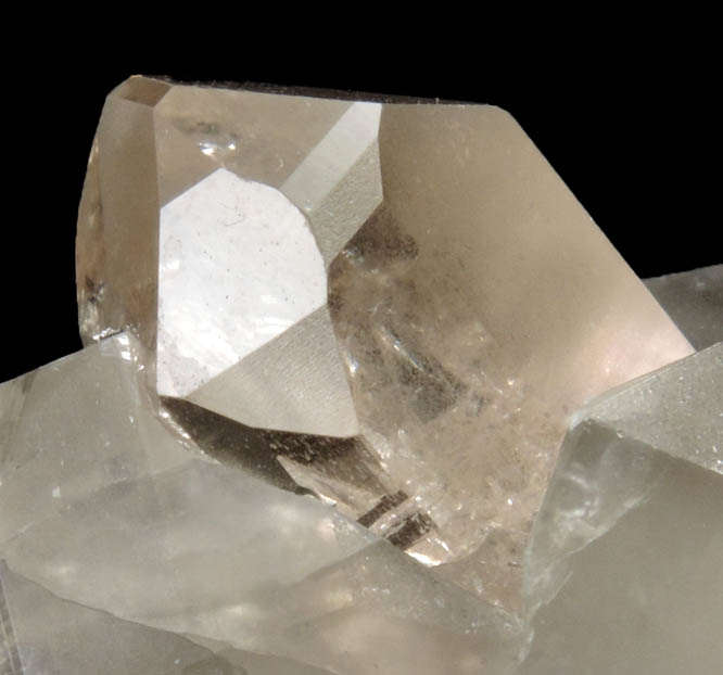 Topaz on Quartz from Gaiyingu, Braldu Valley, Baltistan, Gilgit-Baltistan, Pakistan